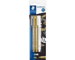 STAEDTLER Metallic Pen - Blister - Gold, Silver, White - 3 Pack