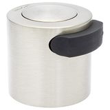 WAGNER Vloer deurstopper SCREW - Ø 38 x 42 x 37 mm, zamak roestvrij staal optiek, zwart