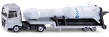 Siku MAN Truck met ESA Raket 1:87 Metaal/Kunststof Zilver/Wit