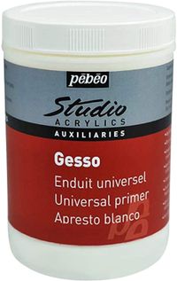 PEBEO Pébéo Studio Gesso Peinture acrylique Blanc, 1 l