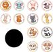 Merkloos Potty Training Stickers - Herbruikbare Toiletstickers - 7 cm Diameter