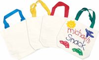 Colorations Draagtas | Wit | Katoen | 21 x 21 cm | 12 stuks