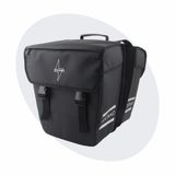 Voltano Dubbele Fietstas 40L Afgeschuind - Zwart