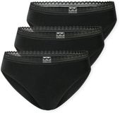 Schiesser Dames Rioslip Set van 3 - Zwart