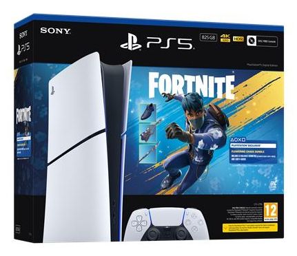 Sony PlayStation 5 Digital Edition - Fortnite Flowering Chaos Bundle 825 GB - Black, White