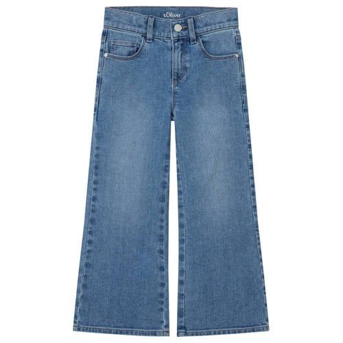 s.Oliver wide leg jeans - mediumblauw