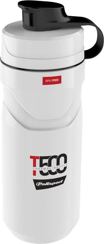 Polisport Bidon Thermal T500 - 500ml - White/Red
