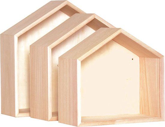 Artemio 3 houten wandrekken