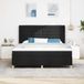 Prolenta Maison Exclusive - Boxspringbed met matras, zwart, 180 x 200 cm, gestoffeerd