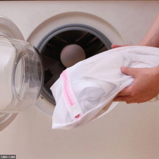 Jumada's - Large Laundry Bag with Zipper - 50x60 cm - White