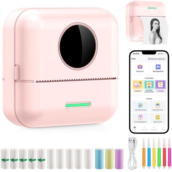 Ilona Roze Mini printer voor mobiel