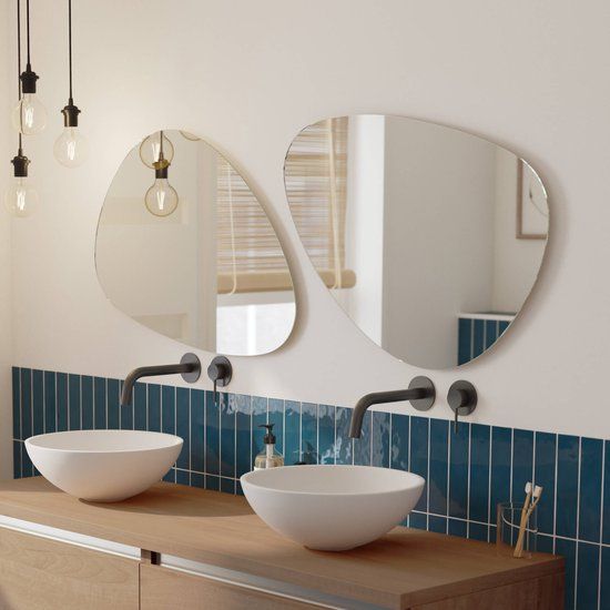 Ben Organic organische spiegel 80x50cm - Met verlichting