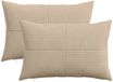 vidaXL - Kussensloop - 2 stuks - ALMELO - Taupe - 30 x 50 cm - corduroy