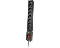 Lestar LX 810 - Stroomverdeler - 8 Uitgangen - 3m Kabel - Zwart