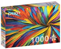 ENJOY Puzzle 1000 pièces : Plumes colorées