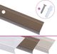 vidaXL - Nez de marche - Forme en L - 15 pièces - 100 cm - aluminium - marron