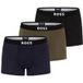 Boss Hugo Boss One microfiber boxer/trunk 3-pack zwart/blauw/groen
