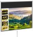 HOMCOM Écran de projection Plastique, Métal 283L x 8l x 192H cm Blanc
