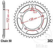 JT-prockets JTR302-39 kettingwiel