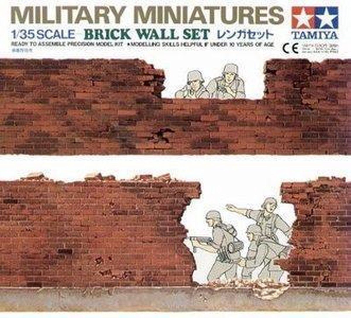 Tamiya 1:35 35028 Diorama-Set Brick Wall Plastic kit