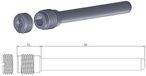 Moto-master Honda/kawasaki/suzuki/yamaha 213032 Goupille de plaquette de frein Gris