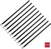 TRU COMPONENTS TC-12656620 Stalen kabelbinder 290 mm 7.9 mm AISI 316 Met coating 100 stuk(s)