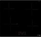 FAGOR FTI468 Inductie Kookplaat - 59 cm - 4 Zones - Zwart Glas