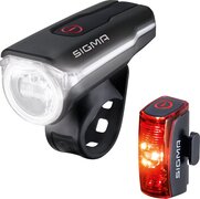 Sigma AURA 60 Fietsverlichting Set - Oplaadbaar - Led koplamp 60 Lux - INFINITY Achterlicht