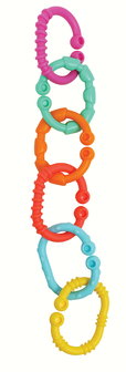 Playgro Loopy Links - Pram/Stroller Clip - Multicolour - Plastic