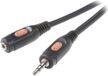SpeaKa Professional SP-7869784 Jackplug Audio Verlengkabel [1x Jackplug male 3,5 mm - 1x Jackplug female 3,5 mm] 5.00 m Zwart