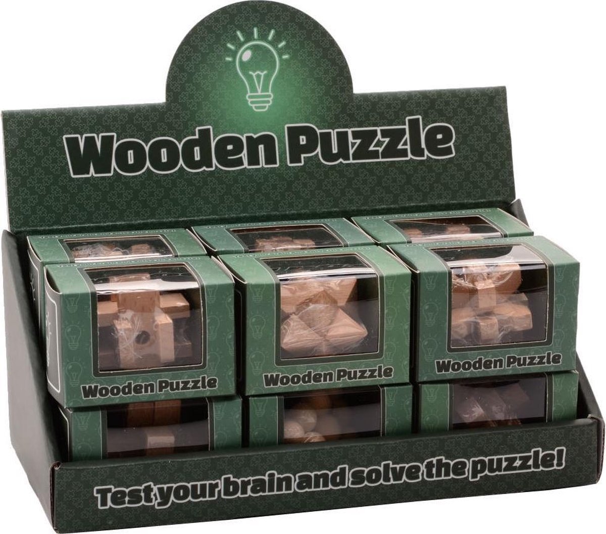 - John Toy Hersenkraker houten puzzel