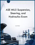 ASE MIL5 Suspension, Steering, and Hydraulics Exam Paperback
