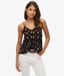 Superdry Femme Caraco à Liseré échelle Black Taille: 44