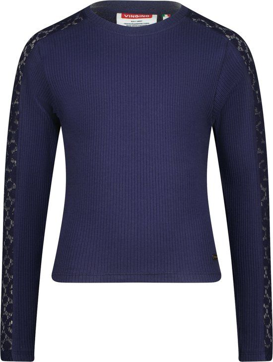 Vingino Jaisa Meisjes Tops Lange Mouw 164 Intense Blue