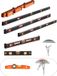Vevor 6-Delige Waterpas 200/120/80/60/40/25cm Dooswaterpas met Libellen
