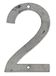 Chapuis CPA2 Nummer Verf 2 Arial Font, Staal Grijs, 12 cm