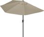 LifeGoods Parasol de balcon - Taupe - 270x135 cm
