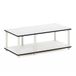 Furinno Just No Tools medium televisiestandaard, tv-standaard, salontafel, wit, 80 (breedte) x 27,7 (hoogte) x 39,6 (diepte) cm