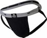 MM Sports The Original Swimmer/Jogger Jockstrap 1 inch Black - MAAT S