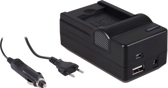 4-in-1 Acculader voor Nikon EN-EL19 - Compactcamera - Merkloos