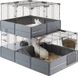 Ferplast Cage à lapins Multipla Double 107,5x72x96,5 cm Noir