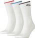 Puma Crew Sock Stripe (3-pack) - sokken - wit gestreept