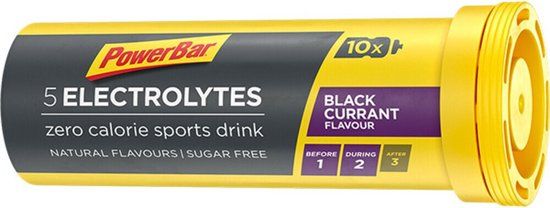 Powerbar Sportdrank Electrolyte Tabs - Black Currant - 10 tabletten