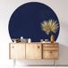 Autocollant Mural Rond - Couleur Tendance - Diamètre 50 cm - Adhésif + Protection Mate