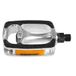 M-Wave Steady Fietspedalen, A9 antislip, zwart-zilver, 70 x 96 mm
