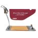 Well Home IBERIA Luxe hamhouder van hout en roestvrij staal + hamhoes 'Tiberic' Bordeaux