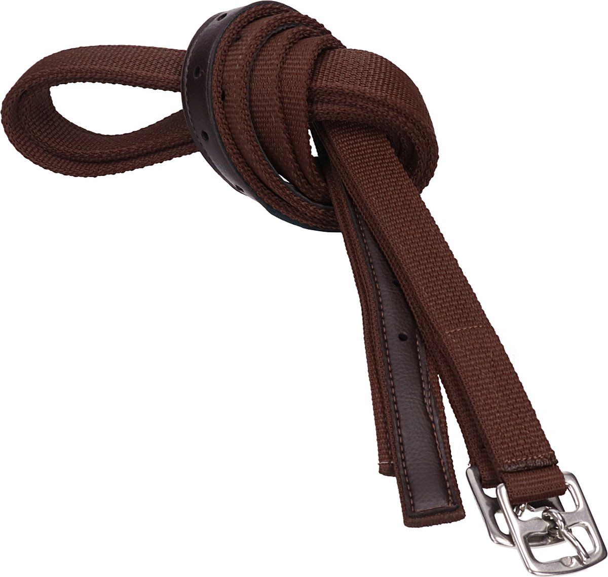 Horka Beugelriemen Nylon - Brown-silver - 115 Cm
