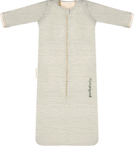 Puckababy 4-Seizoenen Slaapzak - Green Stripes (6m-2.5j) - TOG 0.25-2.5 - Afritsbare Mouwen