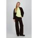 Raizzed blouse en velours côtelé marron