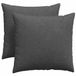 vidaXL - Zitkussens - 2 stuks - Donkergrijs - 45 x 45 cm - Corduroy stof